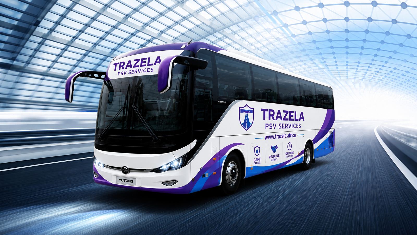 Trazela coach in transit